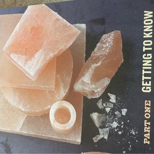 Pink Himalayan Salt Blocks Cooking Book